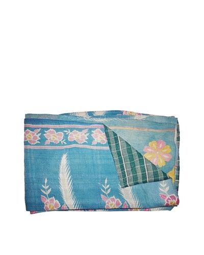 Vintage Kantha Throw, Multi, 60 x 75