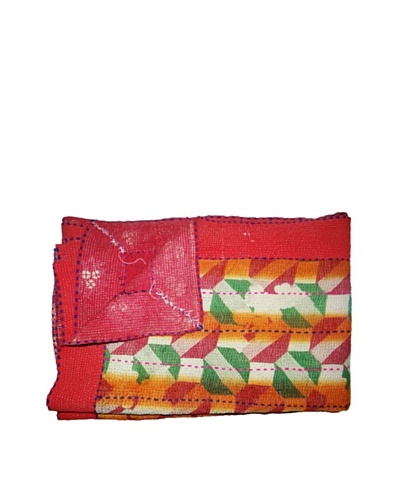 Vintage Kantha Throw, Multi, 60 x 75