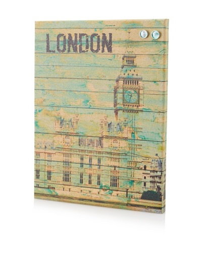 Irena Orlove London Giclee on Cork Board