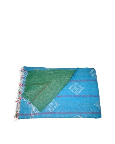 Vintage Aakaanksha Kantha Throw, Multi, 60 x 90