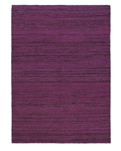 Handwoven Silky Allure Modern Kilim, Purple, 4' 7 x 6' 7