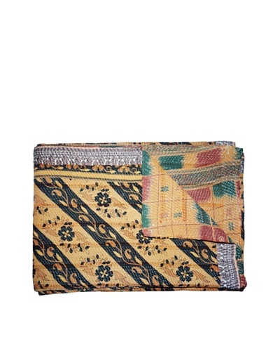 Vintage Kantha Throw, Multi, 60 x 75