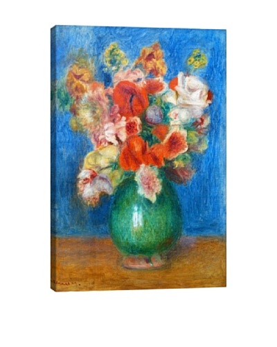 Pierre-Auguste Renoir's Vase with Flowers Giclée Canvas Print