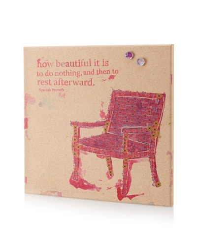 Maia Farrell Beautiful Rest Giclee on Cork Board