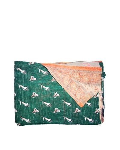 Vintage Kantha Throw, Multi, 60 x 75