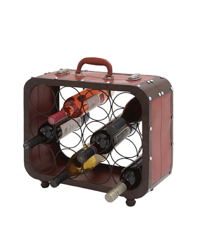 Metal Suitcase Wine Holder