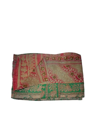 Vintage Hema Kantha Throw, Multi, 60″ x 90″