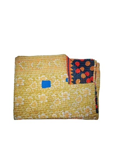 Vintage Kantha Throw, Multi, 60 x 75