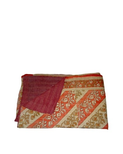 Vintage Kantha Throw Kanti, Multi, 60 x 90