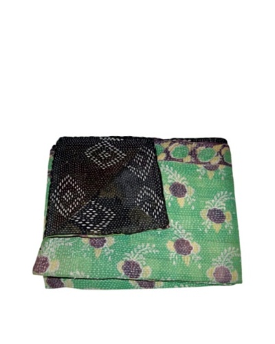 Vintage Karishma Kantha Throw, Multi, 60 x 90