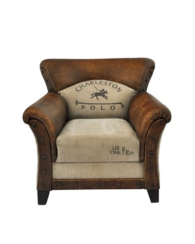 Charleston Armchair, Brown/Tan