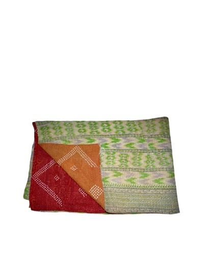 Vintage Lavanya Kantha Throw, Multi, 60″ x 90″