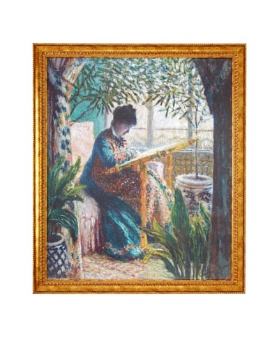 Claude Monet: Madame Monet Embroidering (Camille au métier), 1875