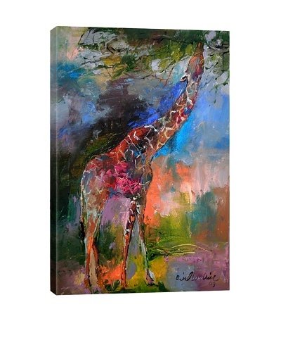 Giraffe by Richard Wallich Giclée on Canvas