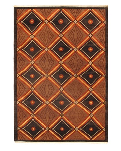 Hand-Knotted Opulence Rug, Brown, 6' x 8' 8