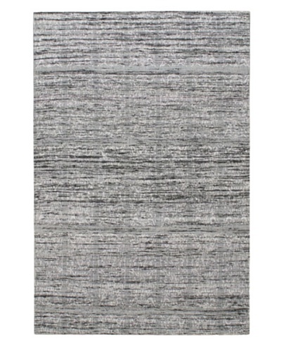 Handwoven Fab Dhurrie, Grey, 4' 5 x 6' 7