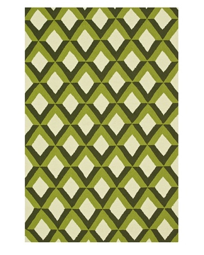 Venice Beach Indoor/Outdoor Rug [Green Trellis]