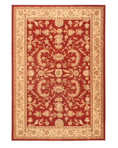 Lotus Garden Traditional Rug, Dark Red, 6' 7 x 9' 6