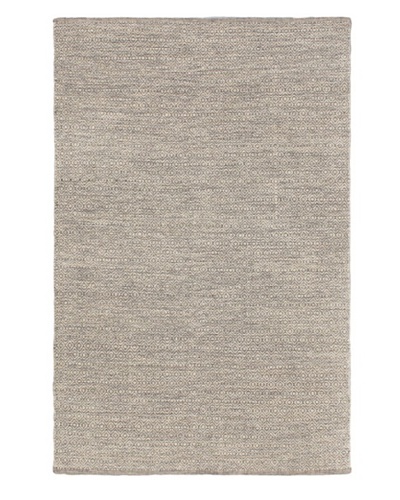 Hand Woven Gaia Dhurrie, Cream/Light Grey, 4' 5 x 6' 11