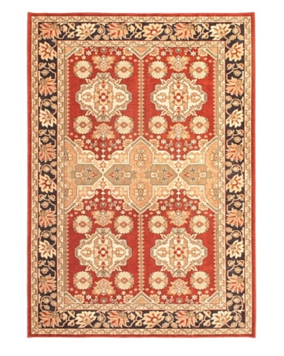 Lotus Garden Traditional Rug, Dark Red, 6' 7 x 9' 6