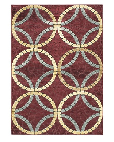 Braque Rug, Dark Red, 5′ 2″ x 7′ 5″