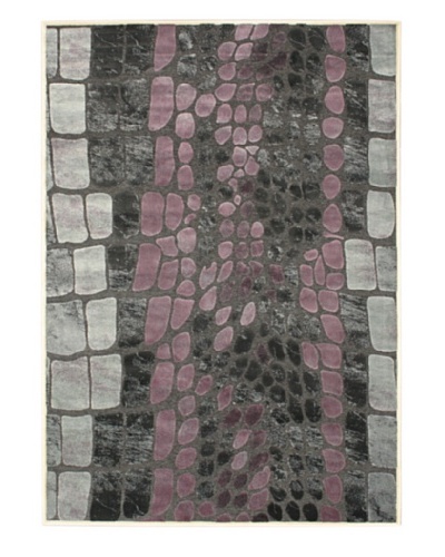 Pebbles Rug Dark Gray/Purple, 5' 2 x 7' 4