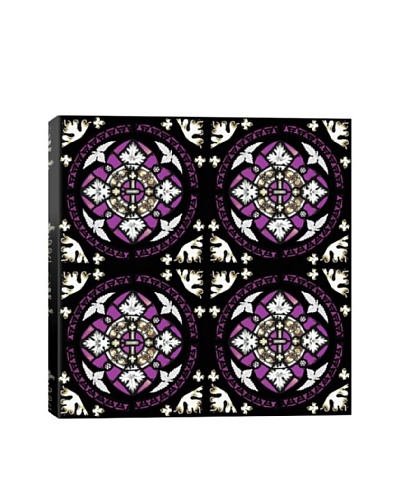 Royal Stained Glass Quadric Giclée On Canvas