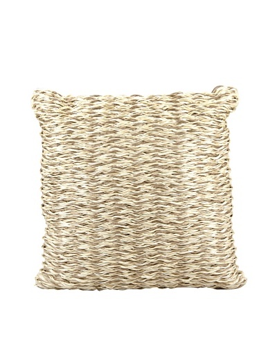 Joseph Abboud Multi Braid Pillow, Beige/Ivory, 20 x 20