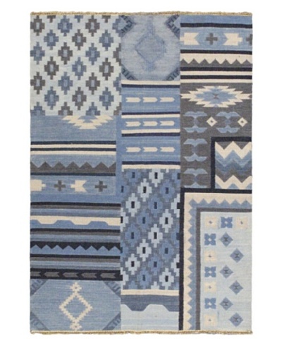 Ankara Kilim Casual Kilim, Light Blue, 5' 3 x 7' 6