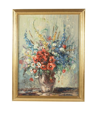 G.W. Wells Floral Framed Artwork