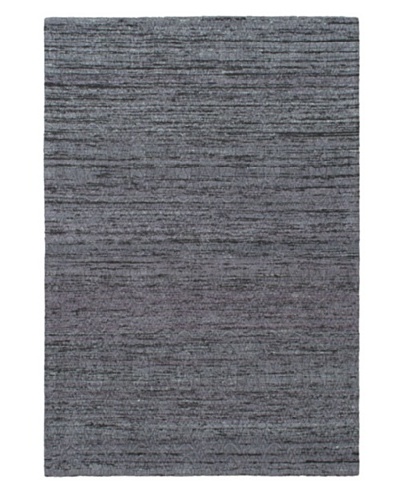 Handwoven Fab Dhurrie, Dark Grey/Grey, 4' 5 x 6' 7