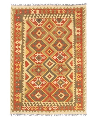 Hereke Kilim Transitional Kilim, Dark Copper, 5' 8 x 8' 1