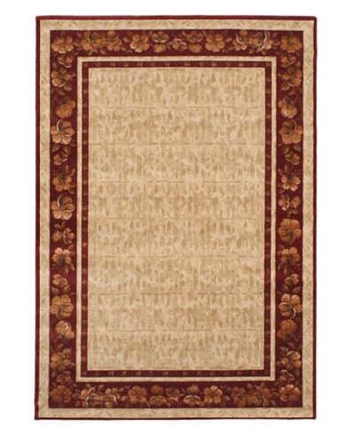 Chateau Versailles Rug, Cream/Dark Red, 5' 3 x 7' 6