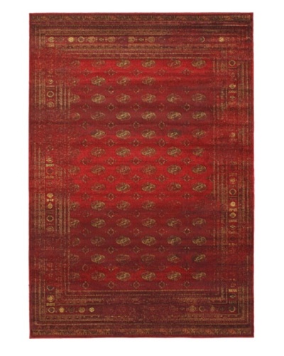 Wash Transitional Rug, Dark Red, 6' 7 x 9' 6