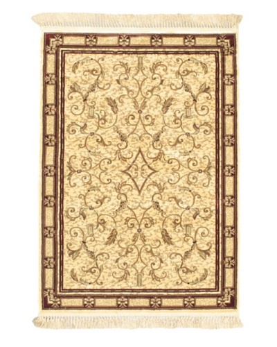 Persian Traditional Rug, Beige, 4' x 5' 7