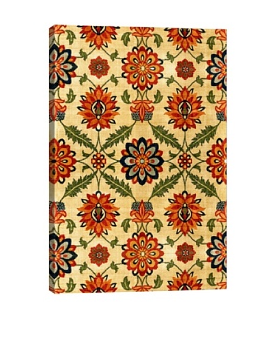 Velvet Silk Carpet India Mughal 17th Century Copy Islamic Art Giclée Canvas Print