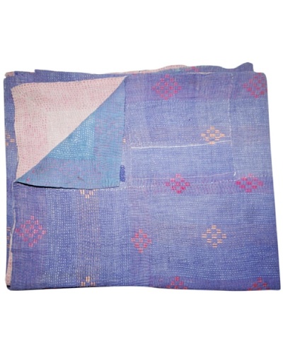 Vintage Kantha Throw, Multi, 60 x 75