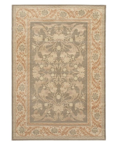 Chateau Versailles Rug, Brown/Khaki, 5′ 3″ x 7′ 7″