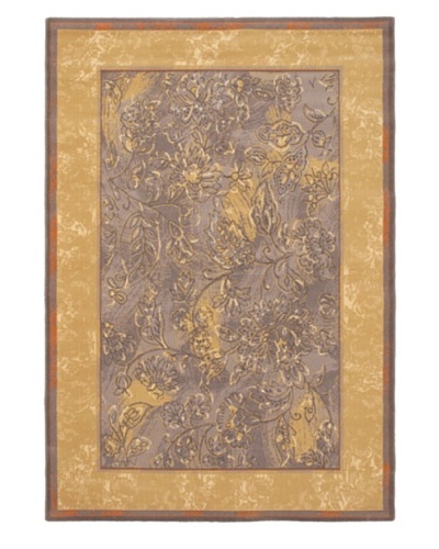 Royale Wool Rug, Light Brown/Light Violet-Blue, 5' 3 x 7' 6