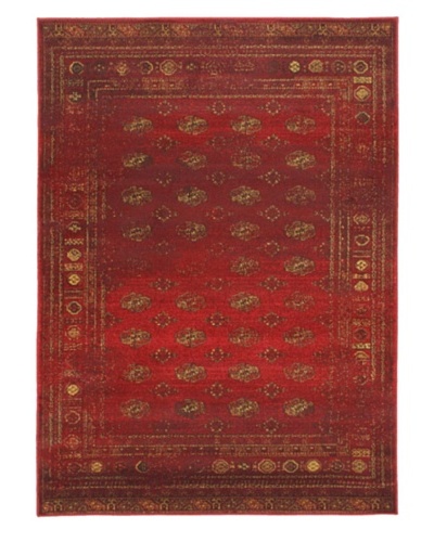 Wash Transitional Rug, Dark Red, 4' 7 x 6' 5