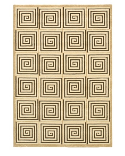 Alicante Rug, Cream/Khaki, 5' 3 x 7' 7