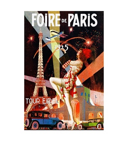 Foire de Paris Giclée Canvas Print