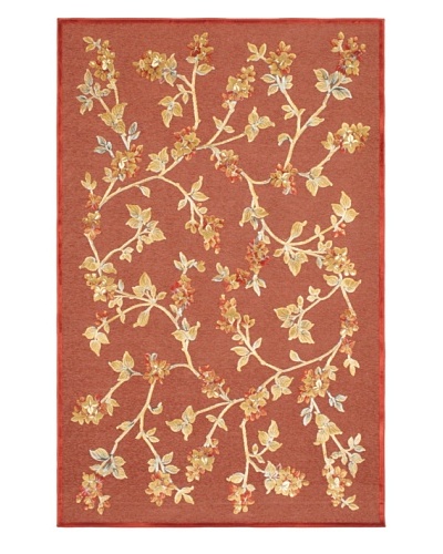 Flores Rug, Red, 5' x 7' 6