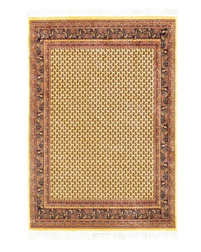 Persian Rug, Light Yellow, 4' 7 x 6' 7