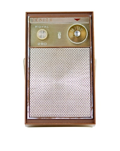 Vintage Zenith Radio, Brown/Black/White