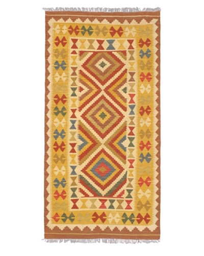 Anatolian Kilim Transitional Kilim, Gold, 3' 5 x 6' 8