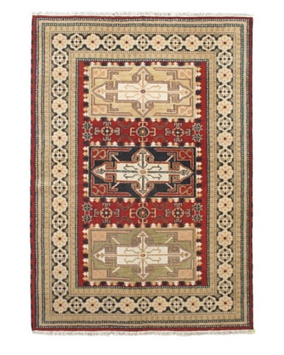 Hand-Knotted Royal Kazak Rug, Gray, 5' 8 x 8'