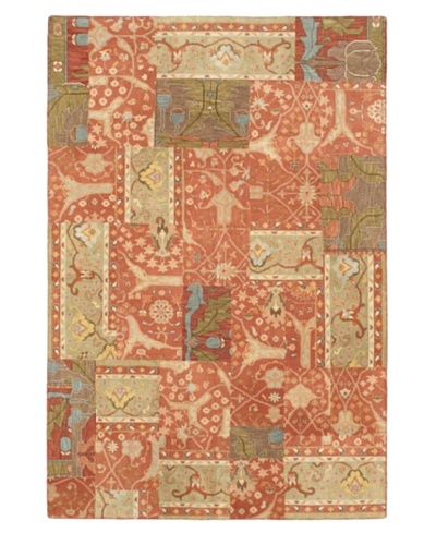 Hand-Knotted Antiqua Casual Rug, Copper, 5' 11 x 8' 10