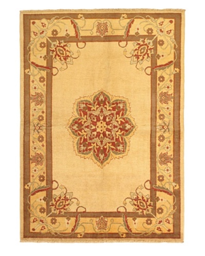 Hand-Knotted Chobi Oriental Rug, Beige, 5' 2 x 7' 4