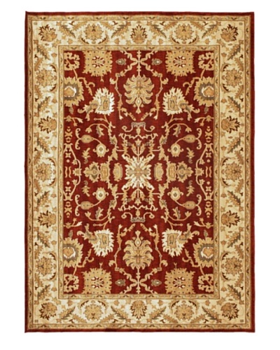 Lotus Garden Traditional Rug, Dark Red, 7' 7 x 10' 6